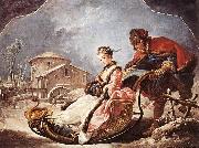 Francois Boucher Winter oil